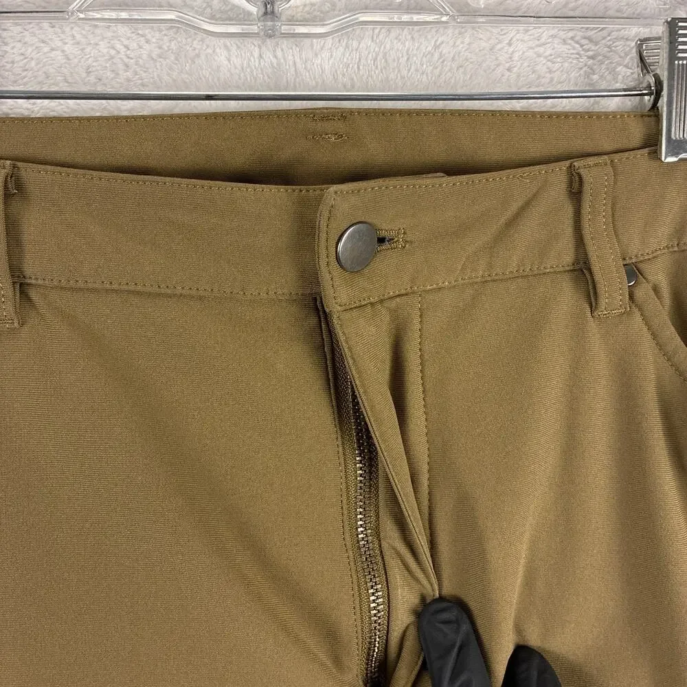 Lululemon Pants Men 40x31 Brown ABC 5-Pocket Performance Preppy Travel Hike Golf
